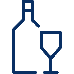 Wine Bottle Glass Icon from Cyber Line Set