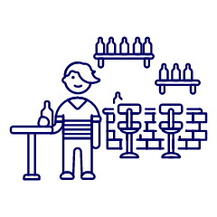 Bar Client 1 1 Illustration from UX Line Set