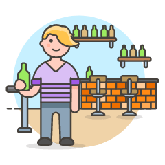 Bar Client 1 1 Illustration from UX Colors Set