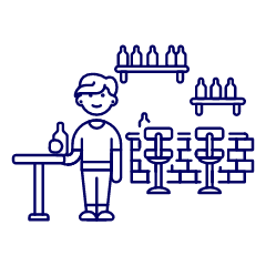 Bar Client 1 4 Illustration from UX Line Set