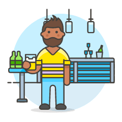 Bar Client 2 2 Illustration from UX Colors Set