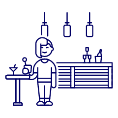 Bar Client 2 6 Illustration from UX Line Set