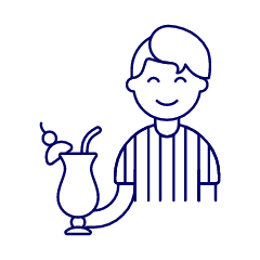 Bar Client 3 3 Illustration from UX Line Set