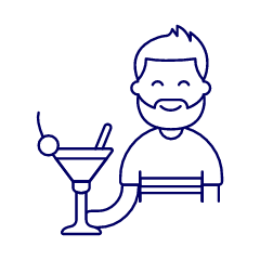 Bar Client 4 2 Illustration from UX Line Set