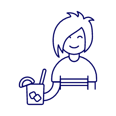 Bar Client 5 1 Illustration from UX Line Set