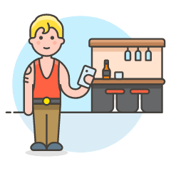 Bar Client 7 1 Illustration from UX Colors Set