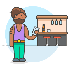 Bar Client 7 3 Illustration from UX Colors Set