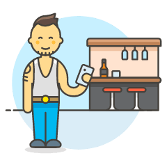 Bar Client 7 5 Illustration from UX Colors Set