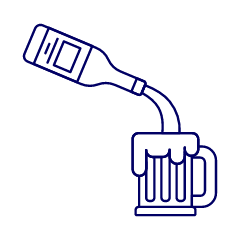 Beer Ale Pourin Illustration from UX Line Set