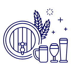 Beer Barrel Illustration from UX Line Set