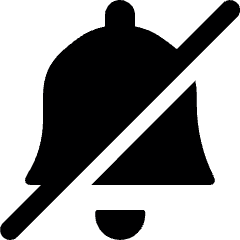 Alarm Bell Off Icon from Ultimate Bold Set
