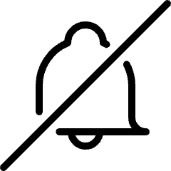 Alarm Bell Off 1 Icon from Ultimate Light Set