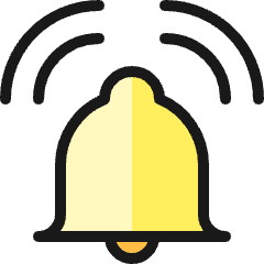 Alarm Bell Ring Icon from Ultimate Colors Set