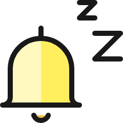 Alarm Bell Sleep 1 Icon from Ultimate Colors Set