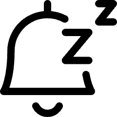 Alarm Bell Sleep Icon from Ultimate Regular Set