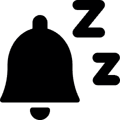 Alarm Bell Sleep Icon from Ultimate Bold Set