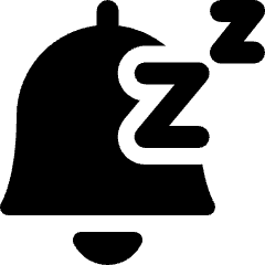 Alarm Bell Sleep Icon from Ultimate Bold Set