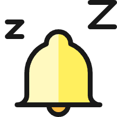 Alarm Bell Sleep Icon from Ultimate Colors Set