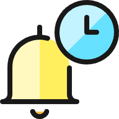 Alarm Bell Timer 1 Icon from Ultimate Colors Set
