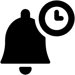 Alarm Bell Timer Icon from Ultimate Bold Set