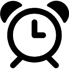 Alarm Clock 1 Alternate Icon from Ultimate Bold Set