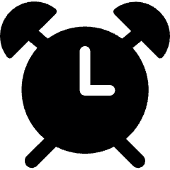 Alarm Clock 1 Icon from Ultimate Bold Set