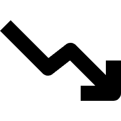 Graph Stats Descend Icon from Nova Solid Set