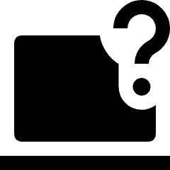 Laptop Help Icon from Nova Solid Set