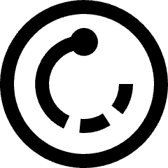 Minimal line icon of a circular ring with three inner arc segments and a dot. Used for loading states and progress.