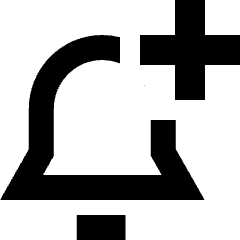 Add Bell Notification Icon from Sharp Remix Set