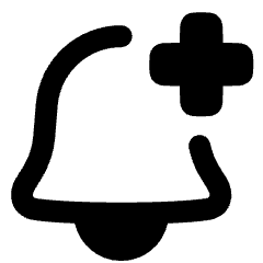Add Bell Notification Icon from Plump Remix Set