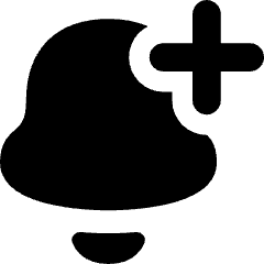 Add Bell Notification Icon from Flex Solid Set