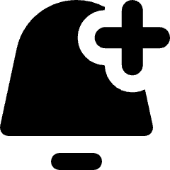 Alarm Add Bell Notification Icon from Micro Solid Set