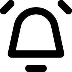 Alarm Bell 1 Icon from Micro Line Set