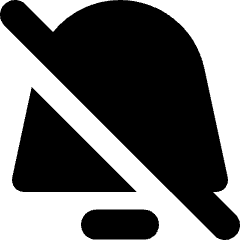 Alarm Bell Off Icon from Micro Solid Set