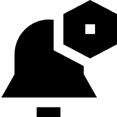 Alarm Setting Bolt Nut Icon from Sharp Solid Set