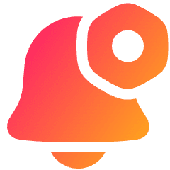 Alarm Setting Bolt Nut Icon from Plump Gradient Set