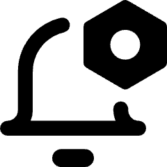 Alarm Setting Bolt Nut Icon from Core Remix Set