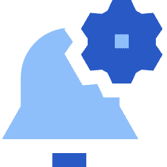 Alarm Setting Gear Icon from Sharp Flat Set