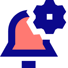Alarm Setting Gear Icon from Sharp Pop Set