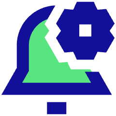 Alarm Setting Gear Icon from Sharp Pop Set