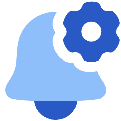 Alarm Setting Gear Icon from Plump Flat Set