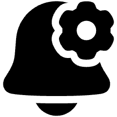 Alarm Setting Gear Icon from Plump Solid Set