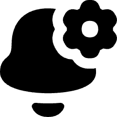 Alarm Setting Gear Icon from Flex Solid Set