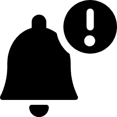 Alert Bell Notification 1 Icon from Ultimate Bold Set