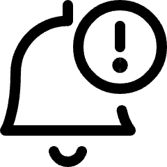 Alert Bell Notification 1 Icon from Ultimate Regular Set