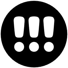 Alert Circle Priority High Icon from Plump Solid Set