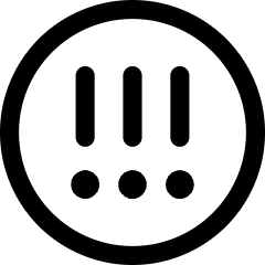 Alert Circle Priority High Icon from Core Line Set