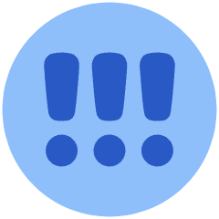 Alert Circle Priority High Icon from Plump Flat Set