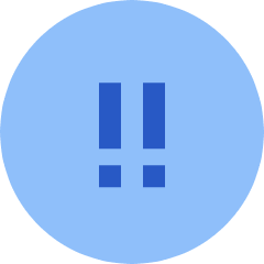 Alert Circle Priority Medium Icon from Sharp Flat Set